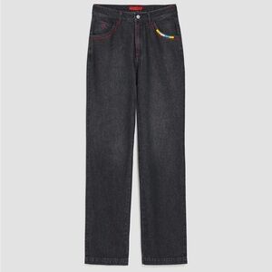 Max & Co. Tamagotchi Embroidered Straight Jeans